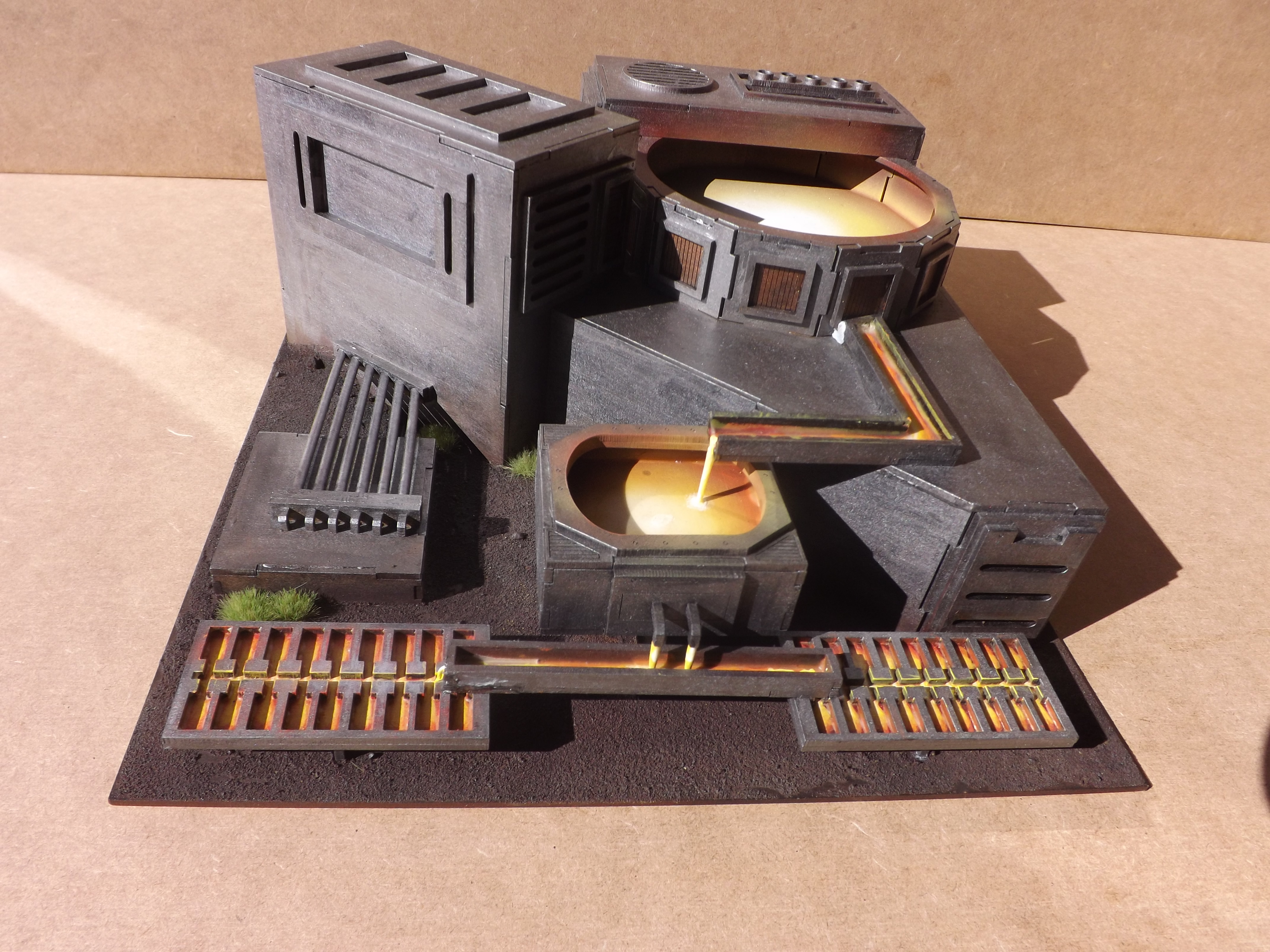 Wargame-Model-Mods – Painted Ingot Factory for 28mm wargames