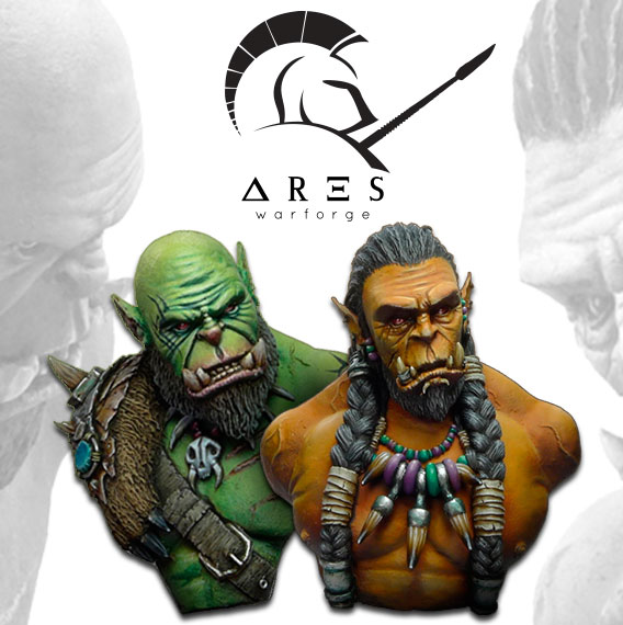 New power is rising! New orc busts from Ares Warforge in Hexy-Shop!