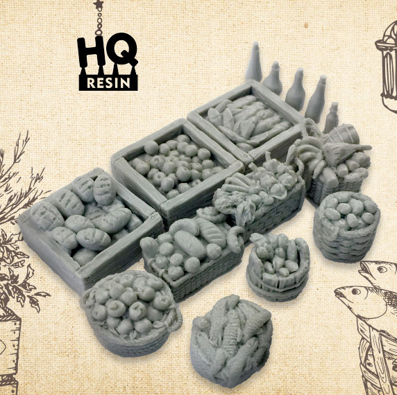 Create your environment and equip miniatures with HQResin!