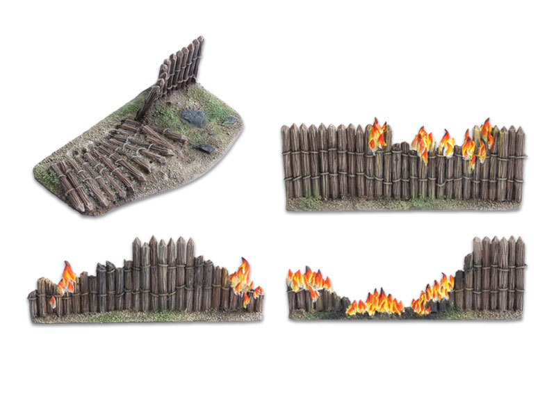 NOW AVAILABLE – 28MM WOODEN STOCKADE SETS