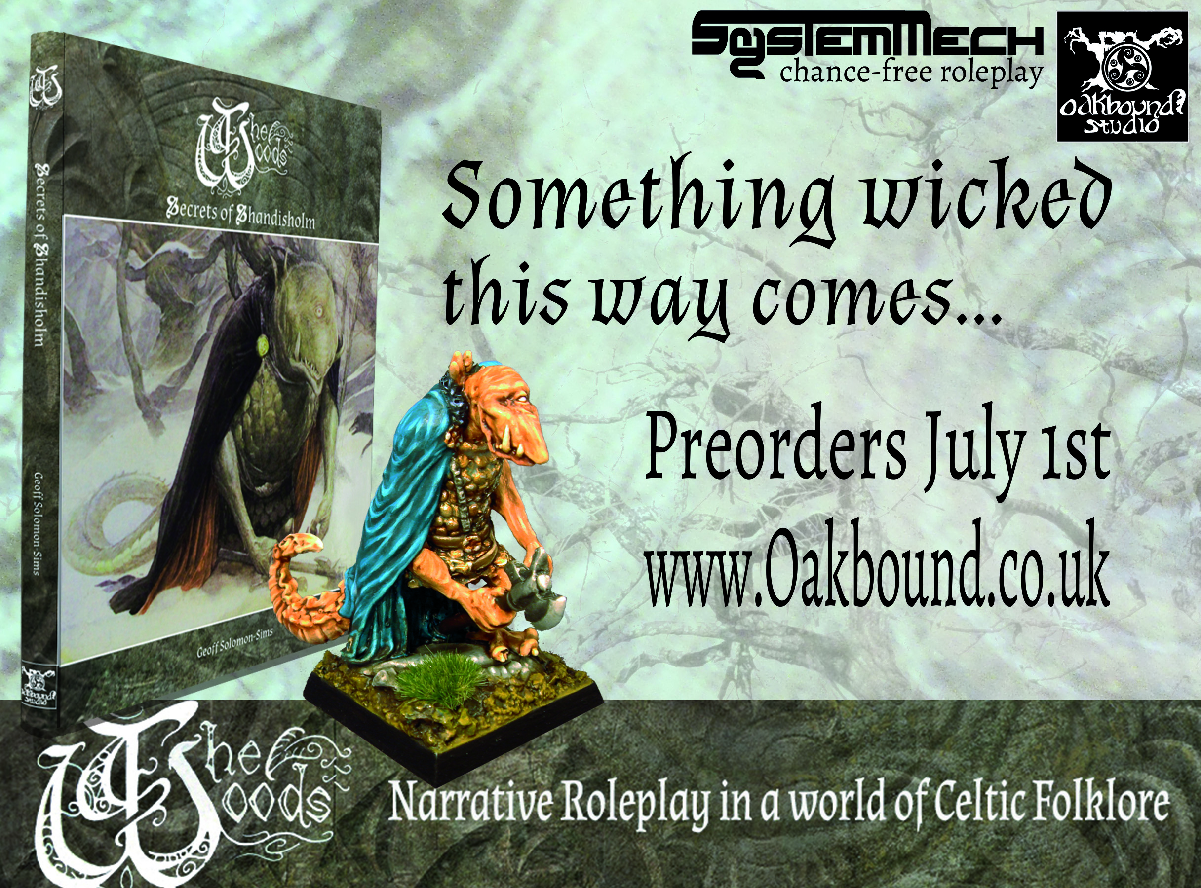 Chance-free roleplay in a world of Celtic myth, preorders July1st