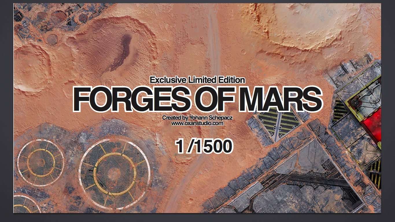 Forges of Mars battle mat by GAMEMAT.EU