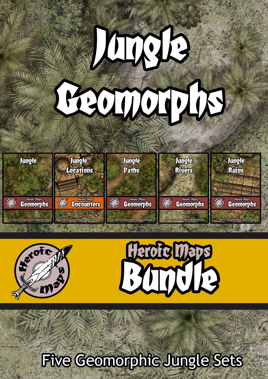 Heroic Maps – Jungle Geomorphs Mega Set!