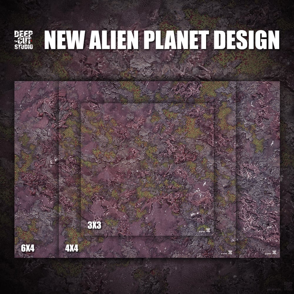 Deep-Cut Studio releases new Alien Planet gaming mat
