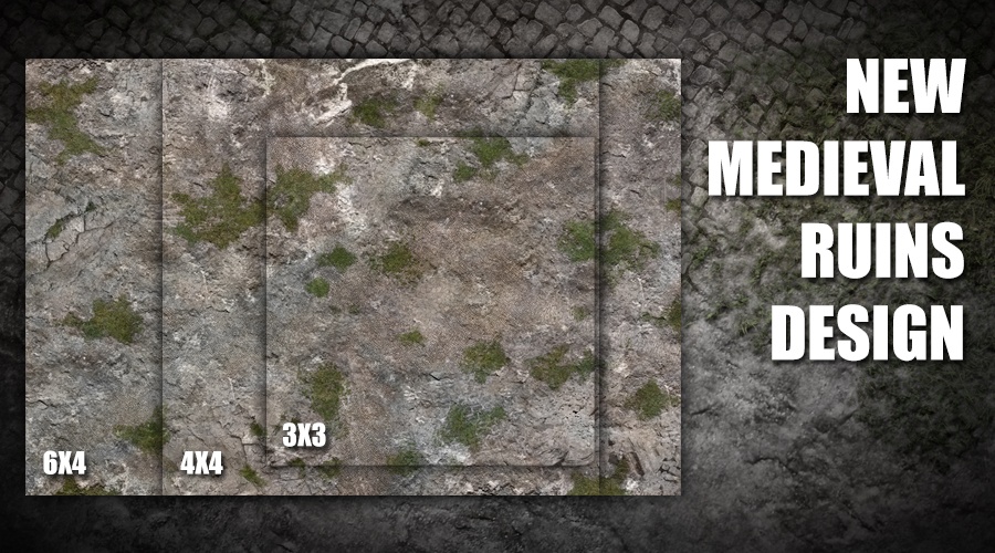 Deep-Cut Studio releases new Medieval Ruins gaming mat