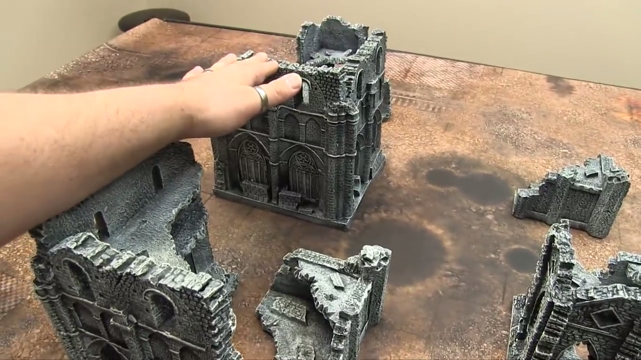 Gothic Ruins GAMEMAT.EU pre-painted scenery review