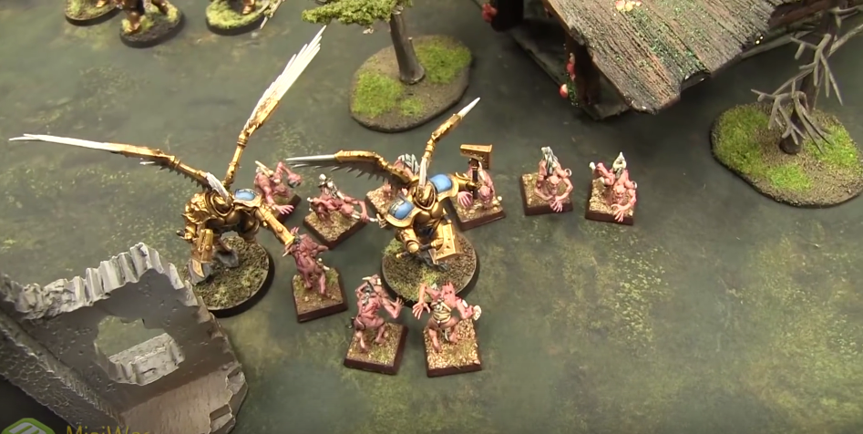 Stormcast Eternals on the Swamp table