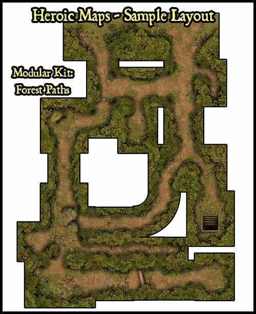 Heroic Maps – Modular Kit: Forest Paths released