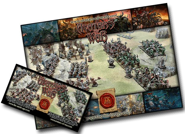 Avatars of War & The 9th Age™ promotional material