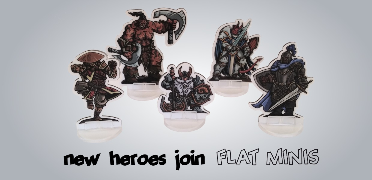Flatminis release a second wave of 2D miniatures