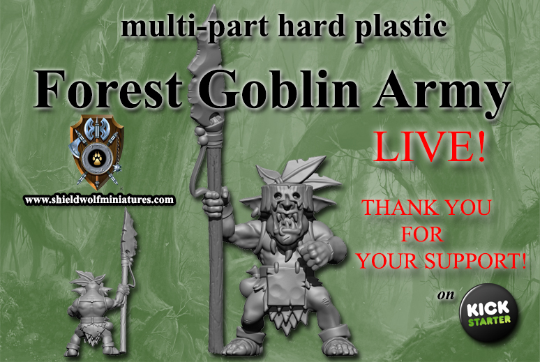 Forest Goblin multi-part plastic army KS is LIVE!