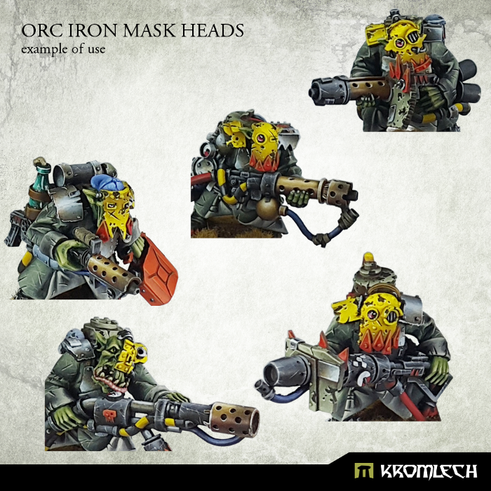 Kromlech New Release! Orc Iron Mask Heads
