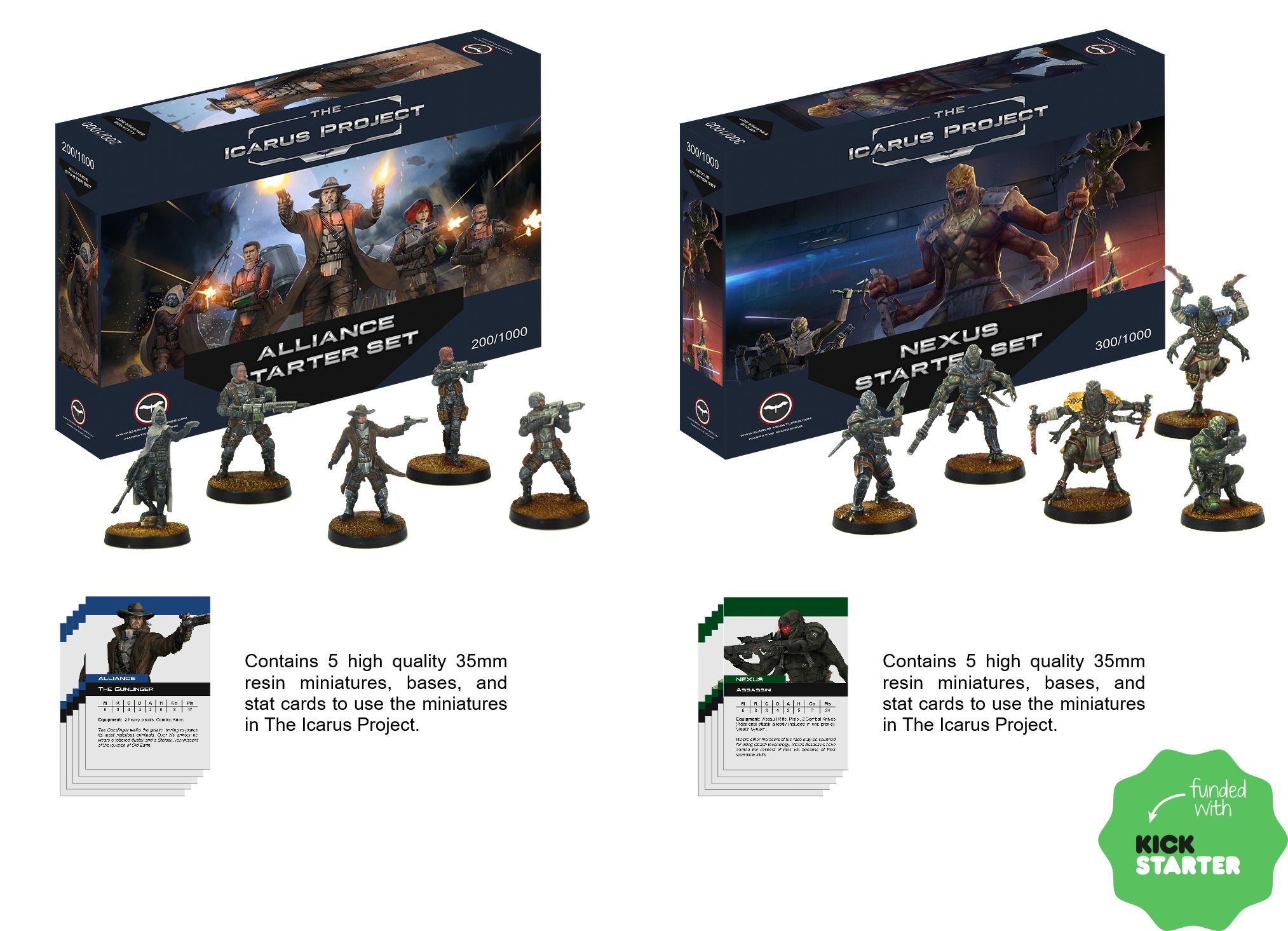 Nexus & Alliance Starter Sets From Icarus Miniatures by Icarus Games —  Kickstarter