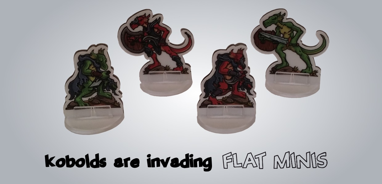 Flatminis releases first monsters in their 2D miniatures range