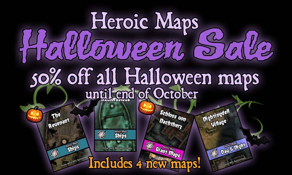 Heroic Maps – Halloween Sale and Maps