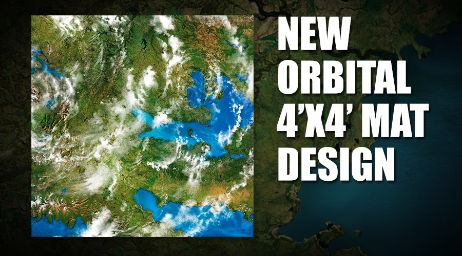 New orbital game mat for Dropfleet Commander from Deep-Cut Studio