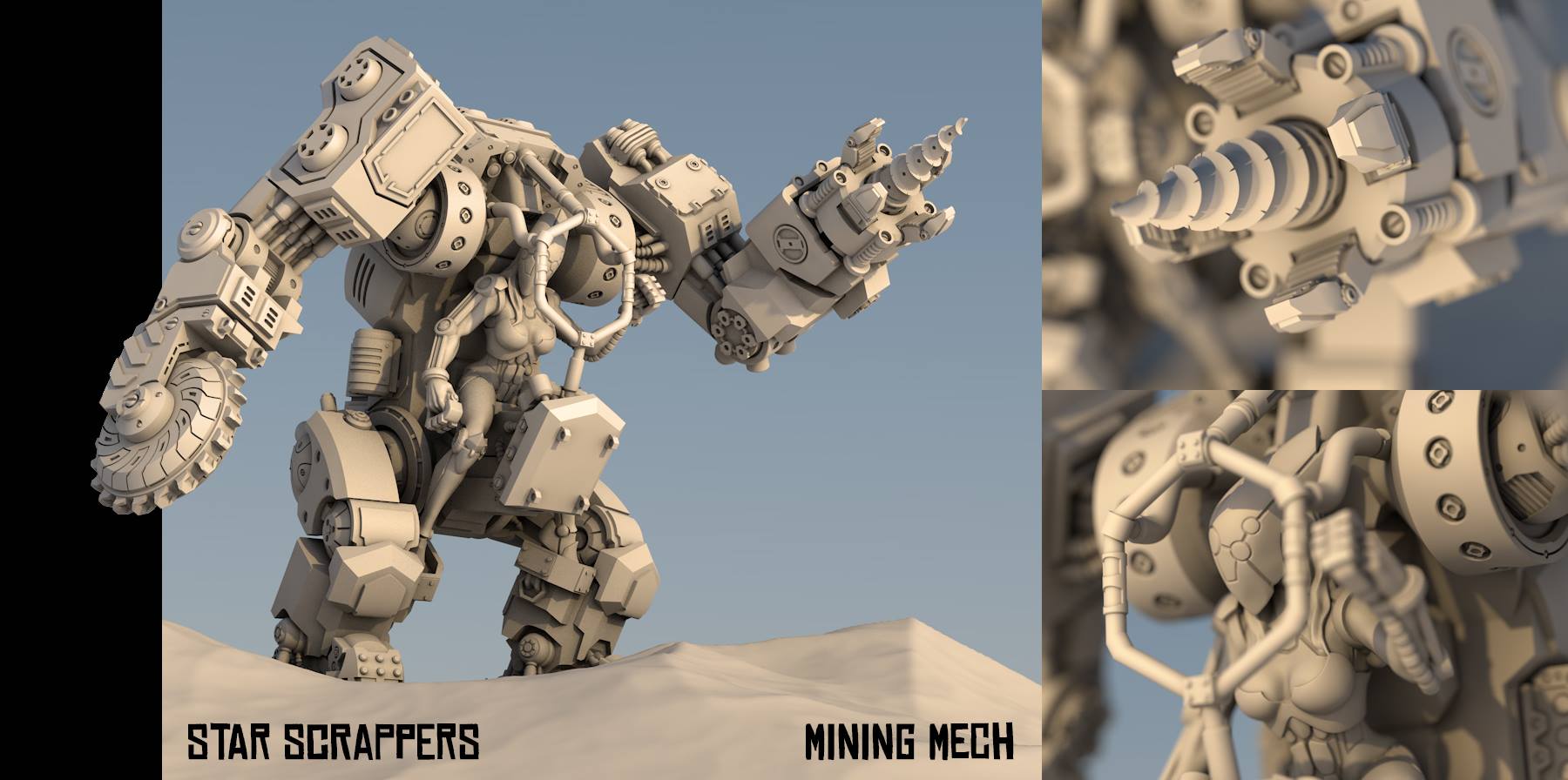 Biosses are here! New Star Scrappers minis from Hexy.