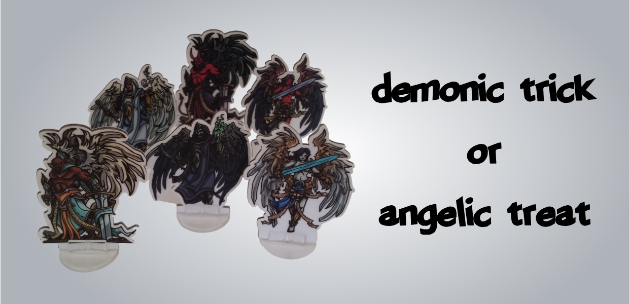 Angels and Demons join Flatminis 2D miniatures range