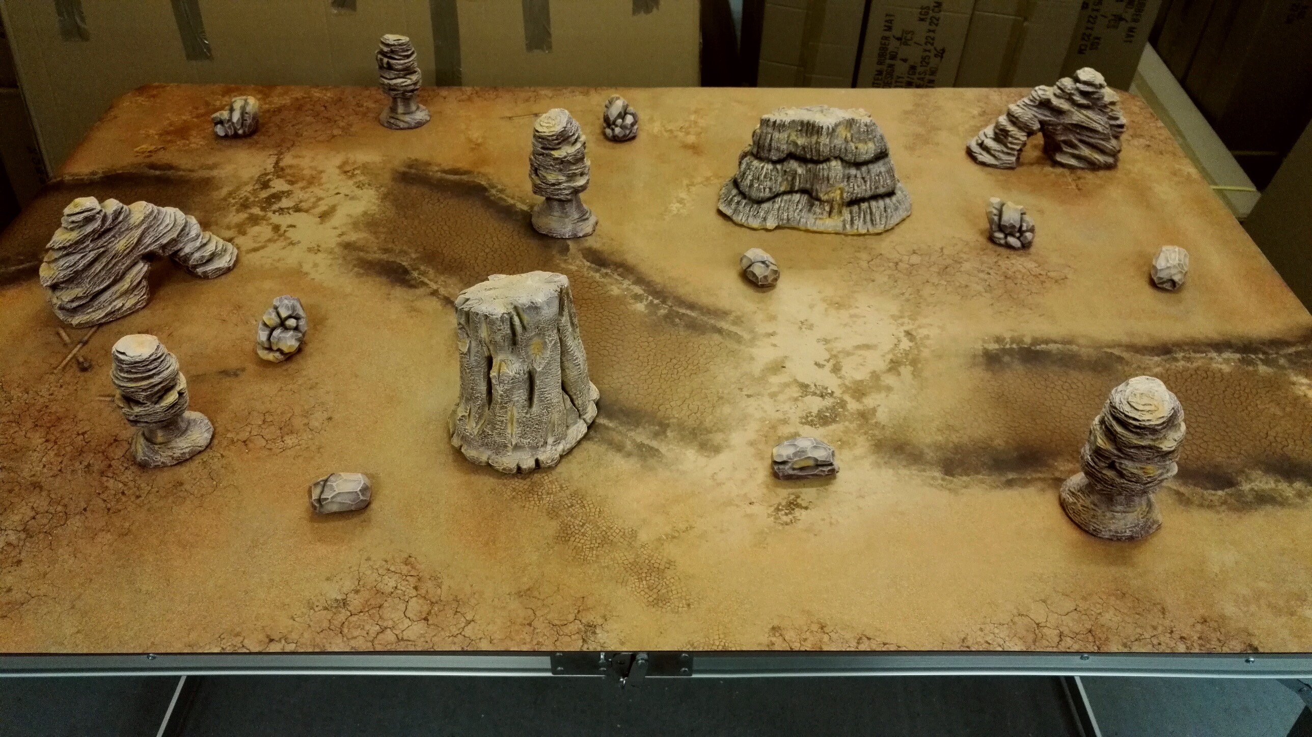 New pre-painted resin scenery