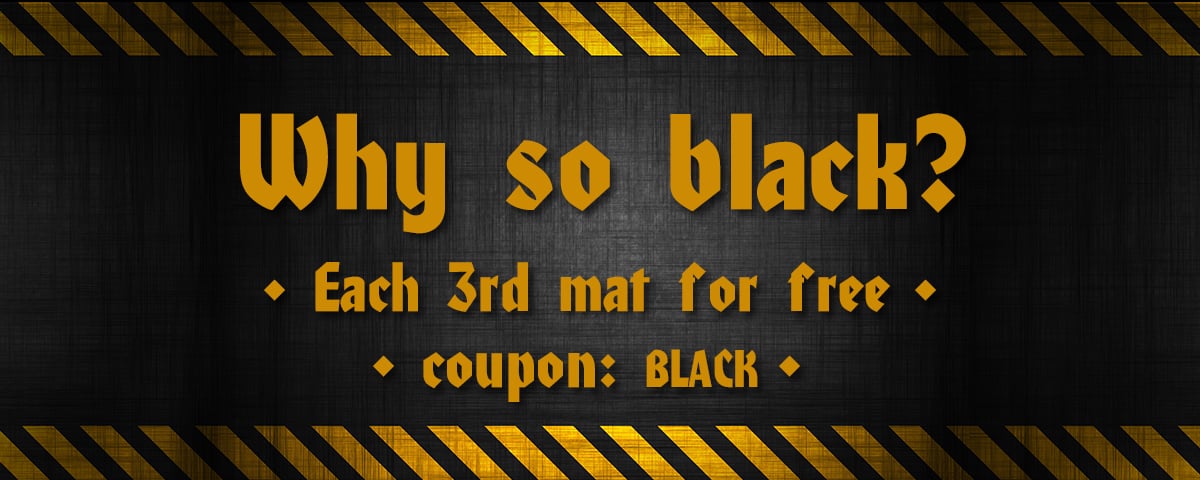 Gaming mats – black sale by Warzone Studio