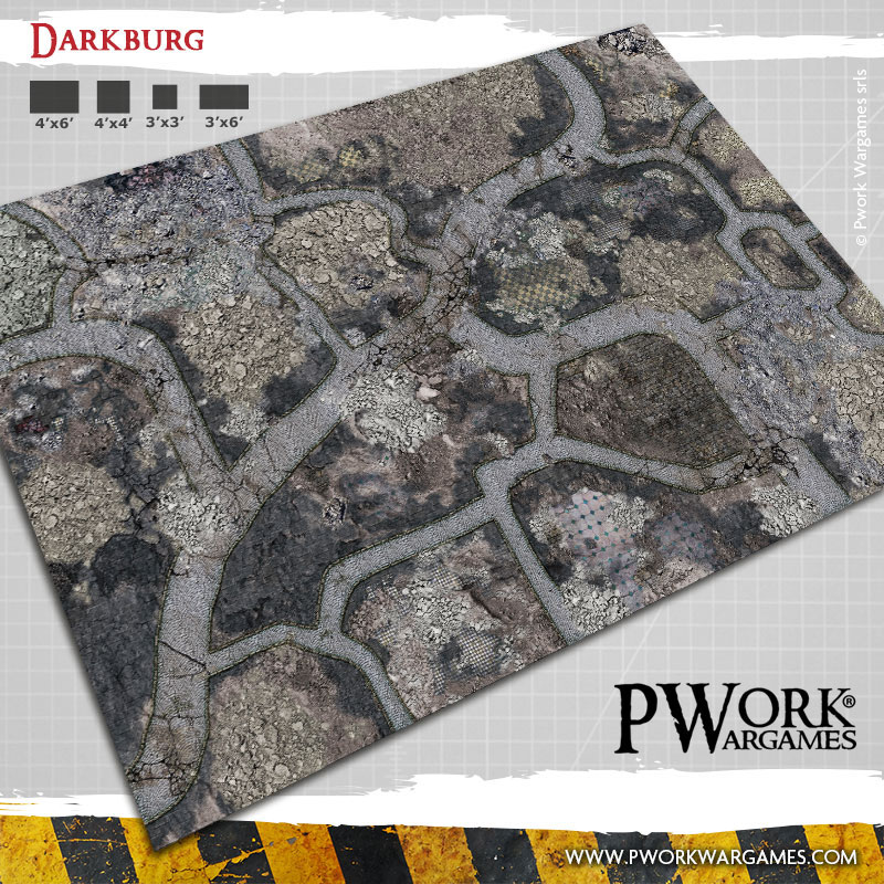 Darkburg: Pwork Wargames fantasy gaming mat