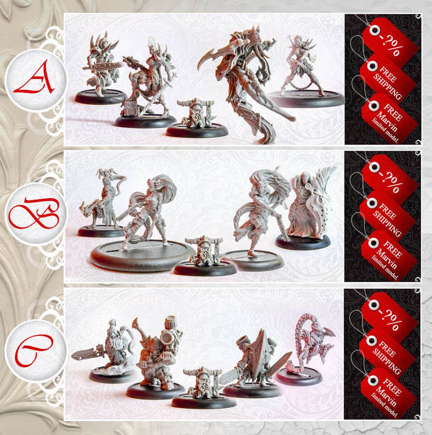Choose Christmas gift from Siren Miniatures!