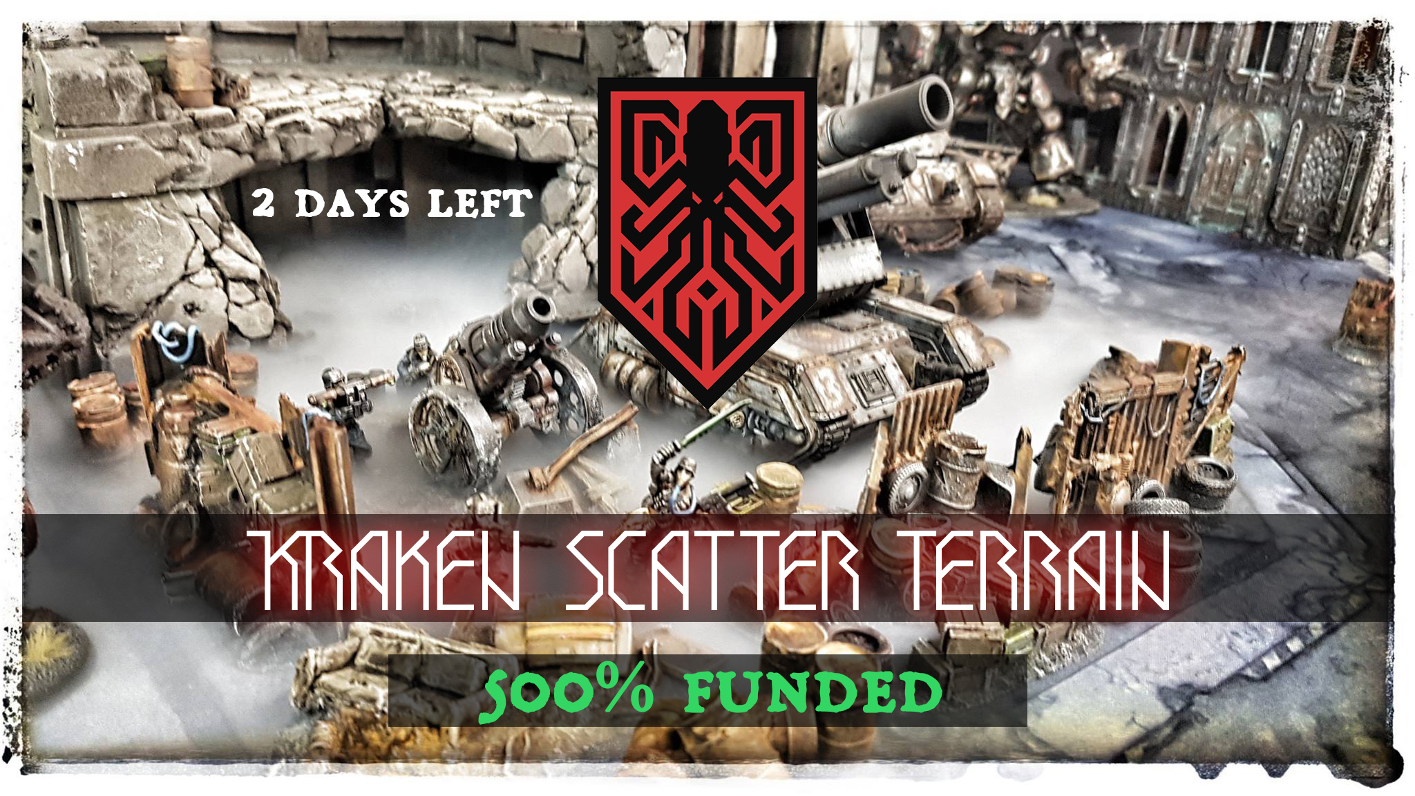 Last 46 hours Kraken scatter terrain Kickstarter