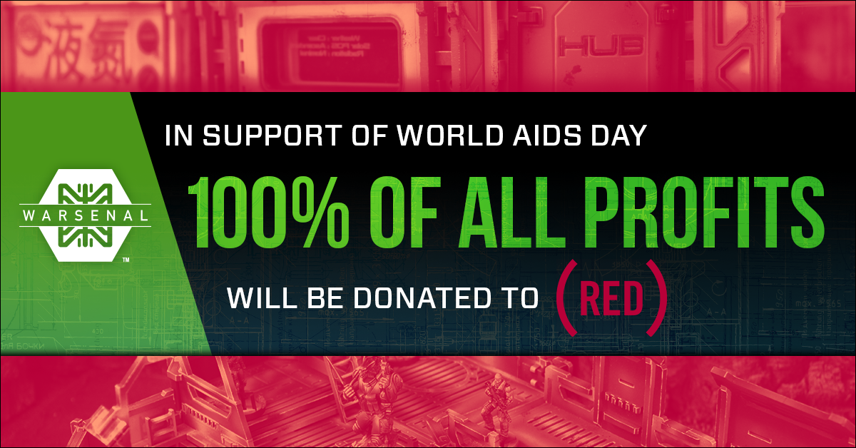 Warsenal Donating All Profits Today to (RED)