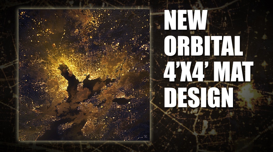 New orbital game mat for Dropfleet Commander released from Deep-Cut Studio