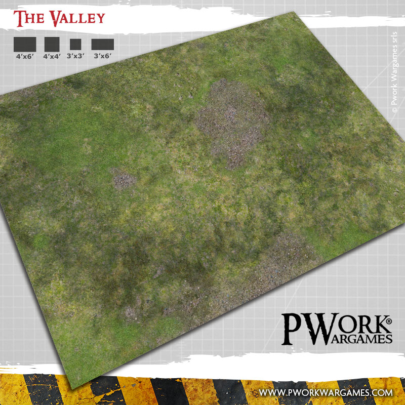 The Valley: Pwork Wargames fantasy gaming mat