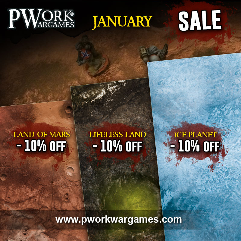 Pwork Wargames January 2017 Sale! 10% discount!