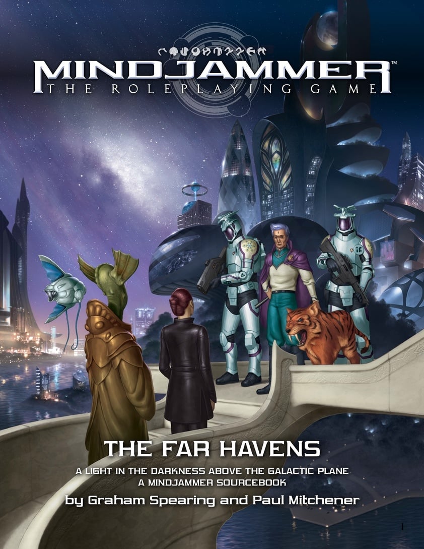 Explore a perilous frontier with THE FAR HAVENS a brand new campaign for the Mindjammer roleplaying game