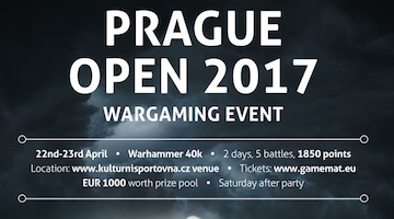 PRAGUE OPEN 2017 Warhammer 40k 1850pts singles