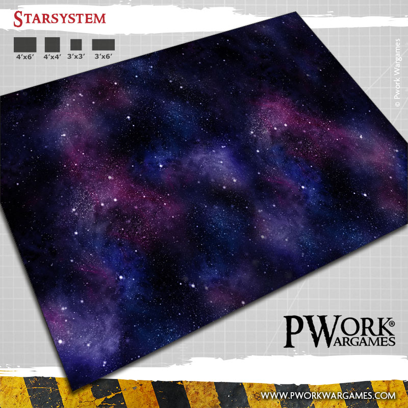 Star System: Pwork Wargames SciFi gaming mat