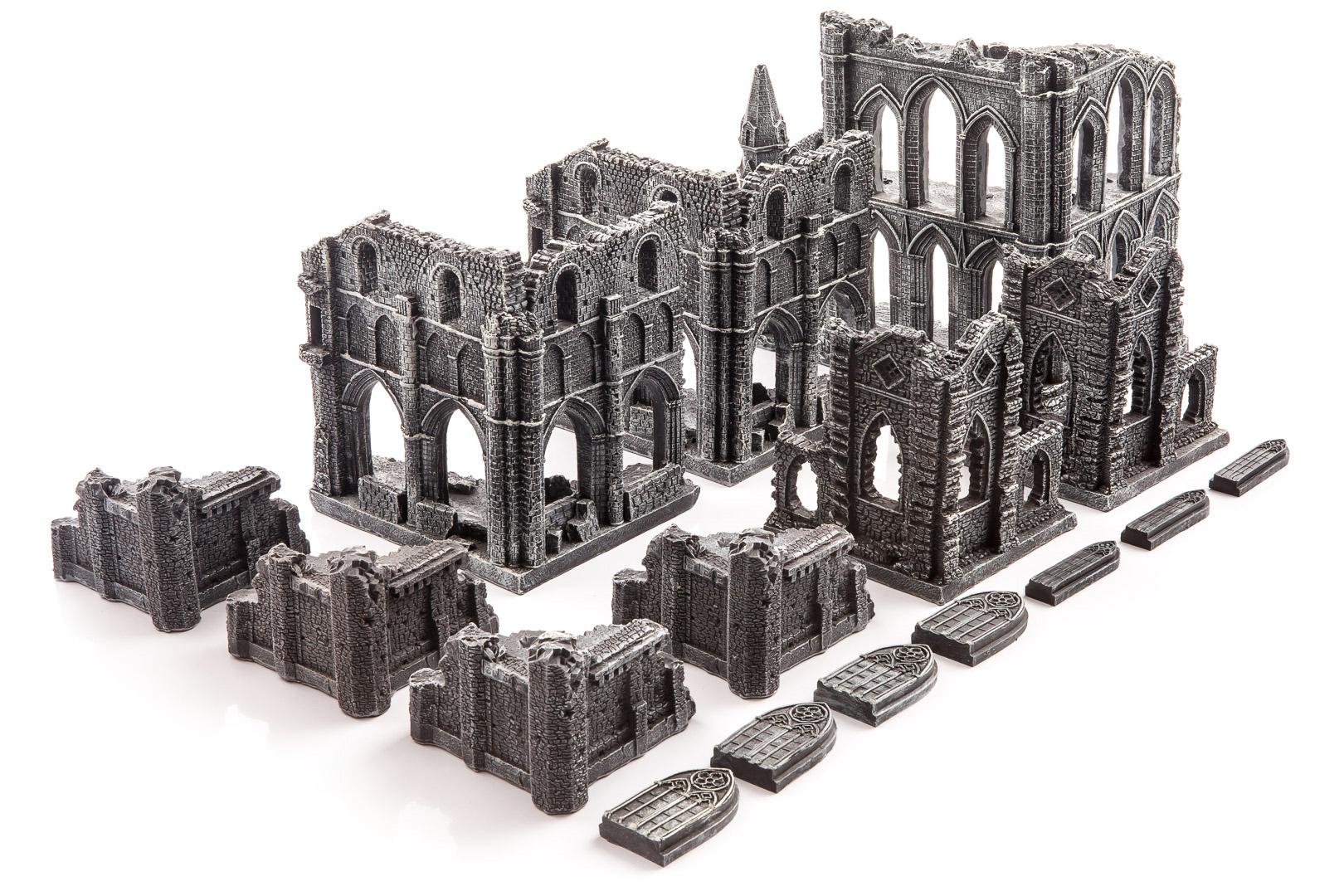 Prepainted GOTHIC Ruins set - warhammer 40000 wargaming scenery
