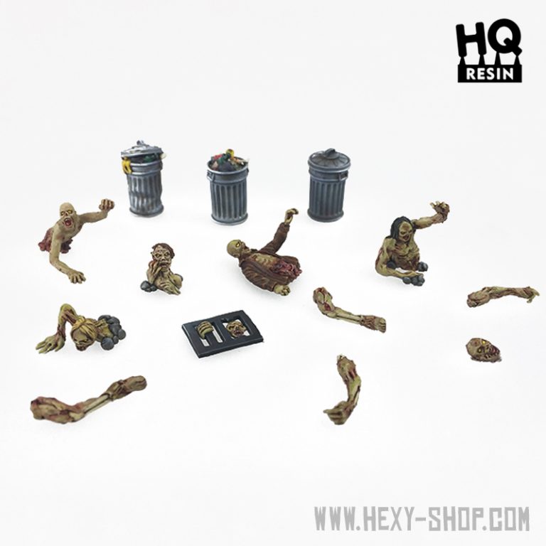 Zombies, zombies everywhere… – New (reconditioned) set from HQ Resin