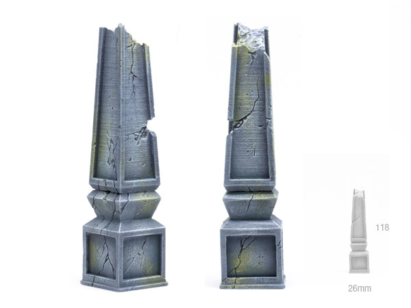 Now available – Ancestral Ruins Obelisk and destroyed Obelisk