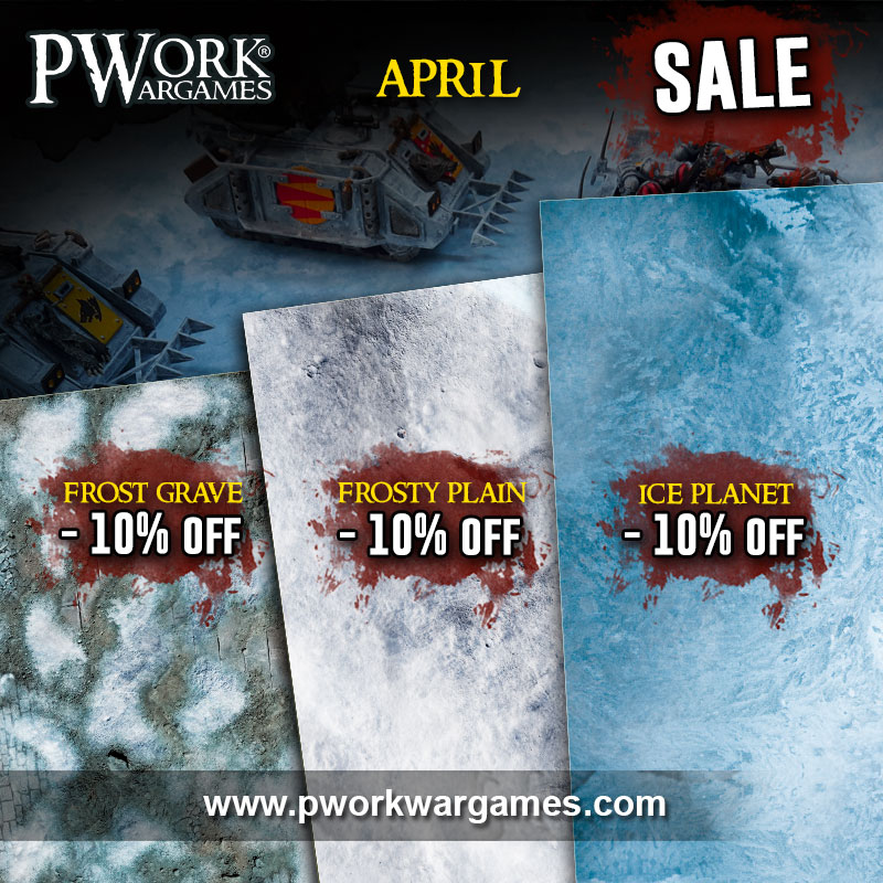 Pwork Wargames April 2017 Sale! 10% discount!