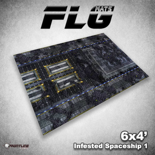 New FLG Mat: Infested Spaceship in 6×4′, 4×4′ and 3×3′ sizes.