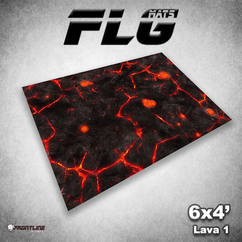 New FLG Mat: Lava in 6×4′, 4×4′ and 3×3′ sizes.