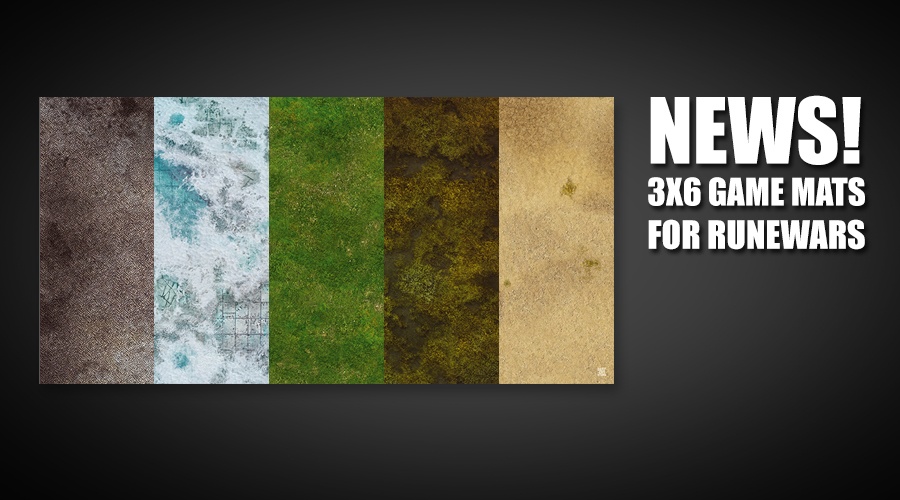 Game mats for Runewars from Deep-Cut Studio