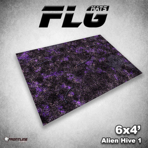 New FLG Mat: Alien Hive in 4×6′, 4×4′ and 3×3′ sizes.