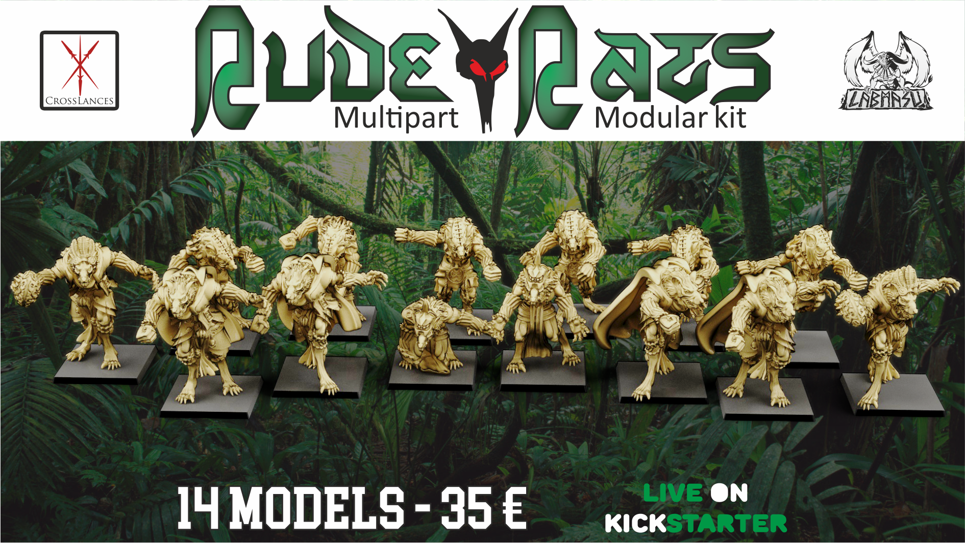 Rude Rats – modular kit for Fantasy Footbal & Fantasy Battles