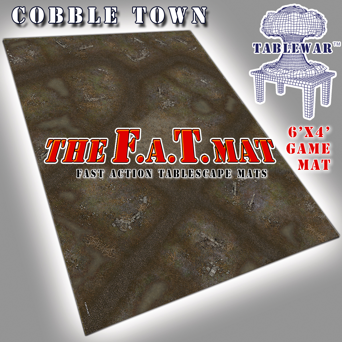 TABLEWAR F.A.T. Mats – New Cobble Town Designs up for pre-order!