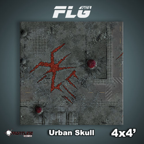 New FLG Mat: Urban Skull 4×4′