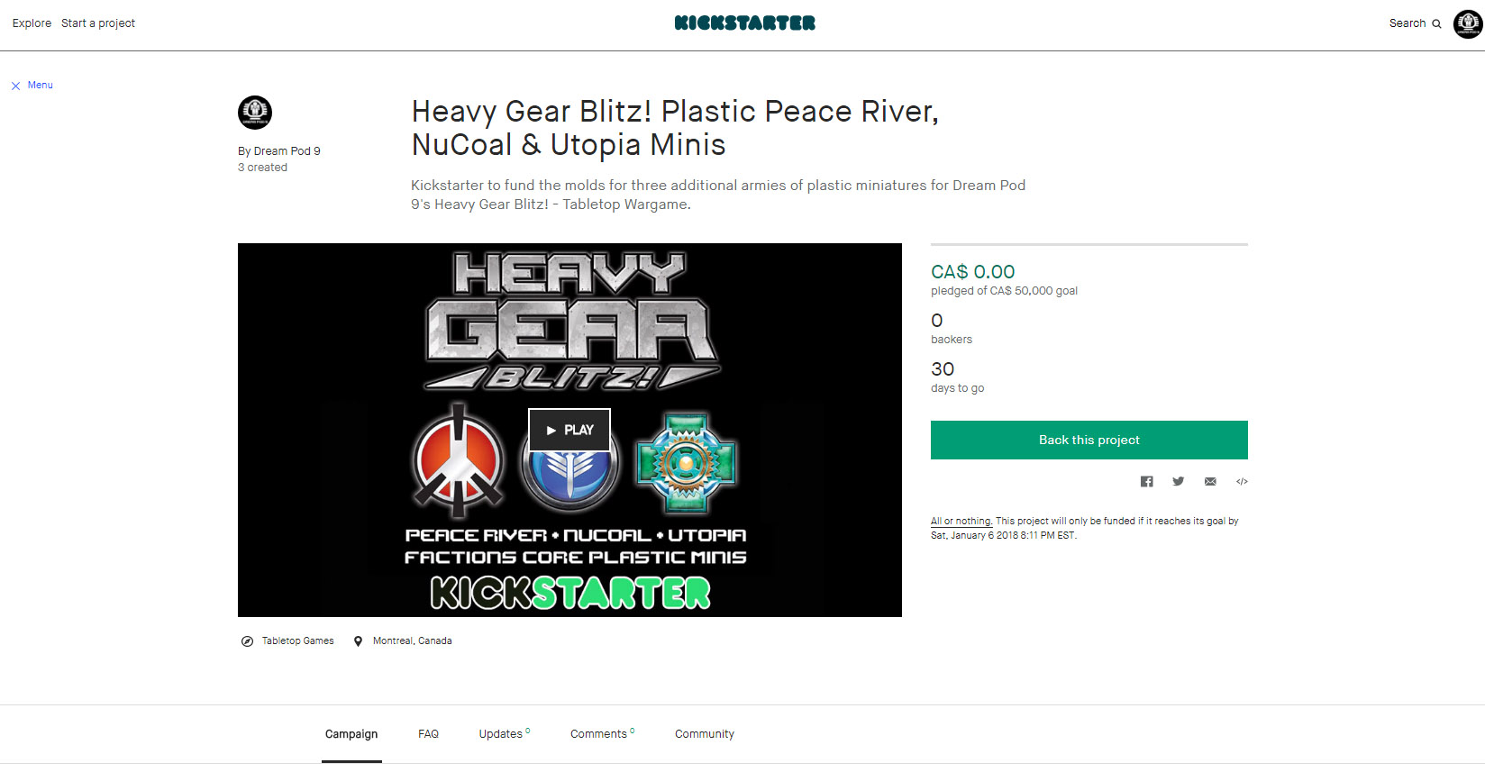 Heavy Gear Blitz Kickstarter #2 is Live!