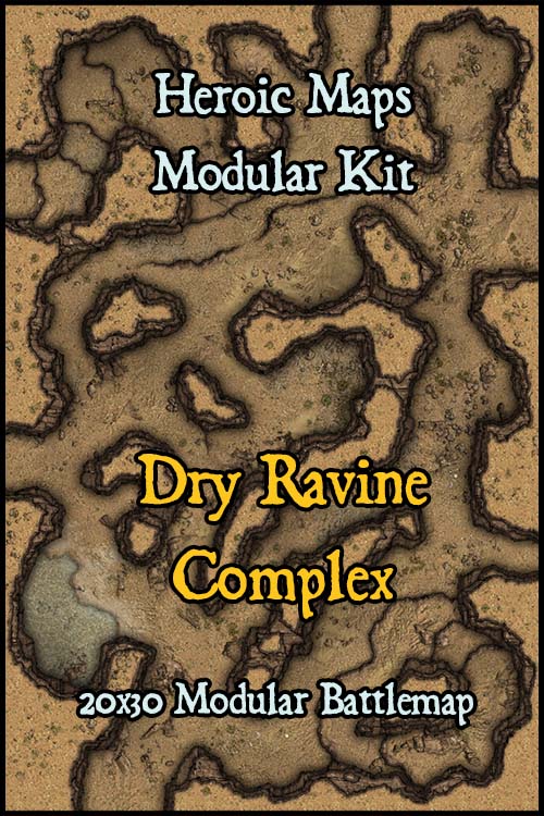 Heroic Maps- Modular Kit: Dry Ravines