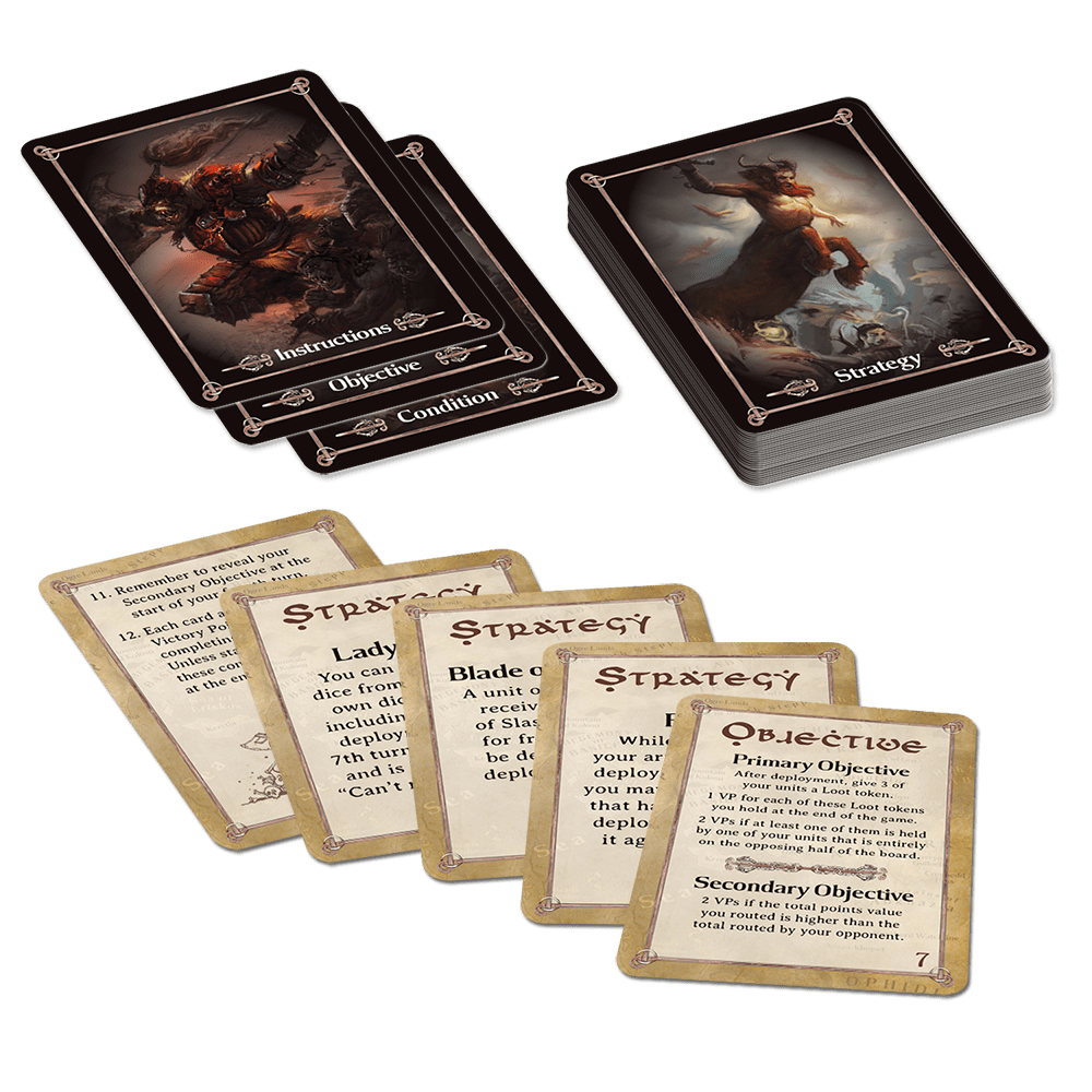 Mantic: How to use Kings of War Battlefield Cards