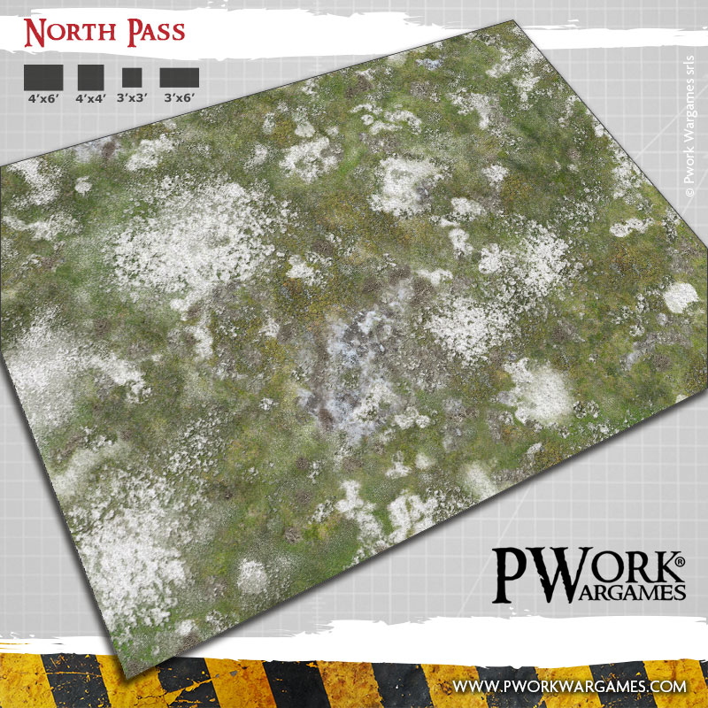 North Pass: Pwork Wargames fantasy gaming mat