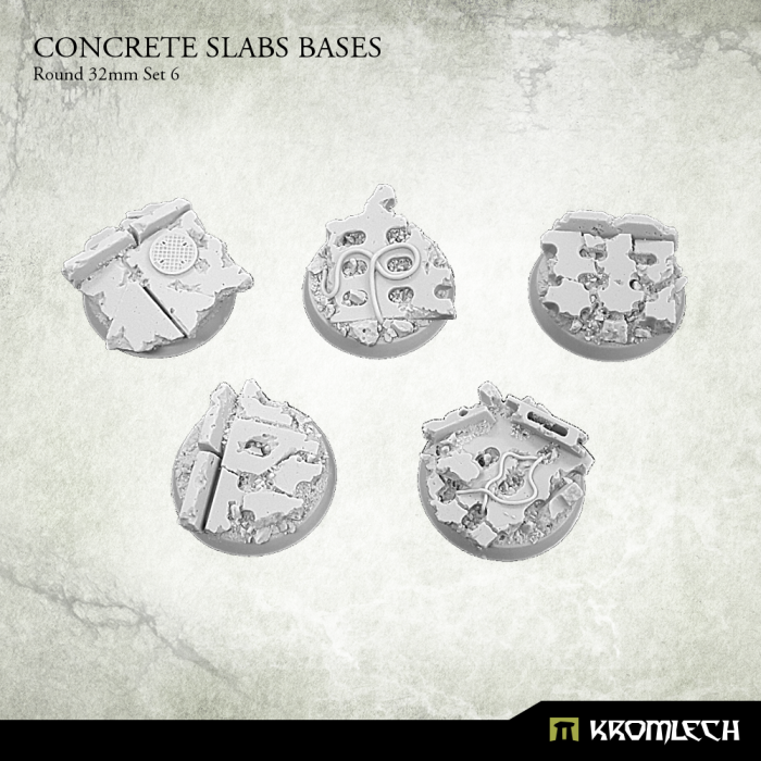 Concrete Slabs Bases: Round 32mm